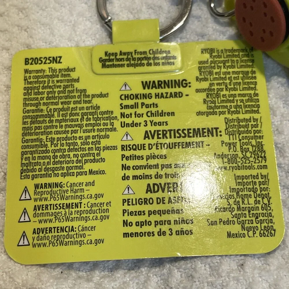 RYOBI Mini’s Keyring Keychain Orbital Sander, New, Christmas Gift, Dad